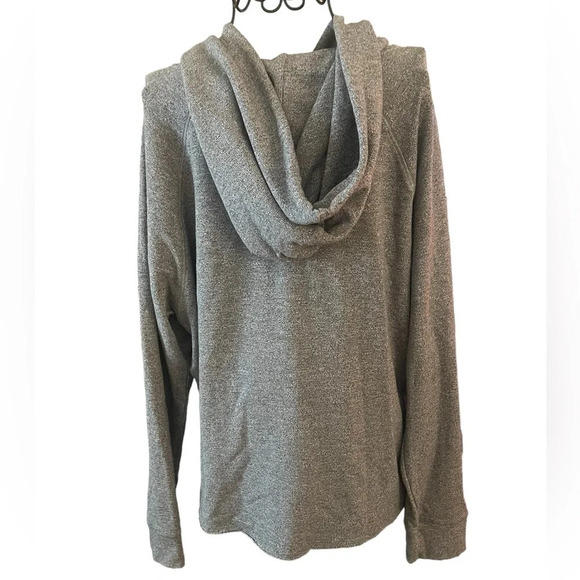 Sundry Diagonal Stripe Hoodie- Heather Grey Size Large - Picture 5 of 10